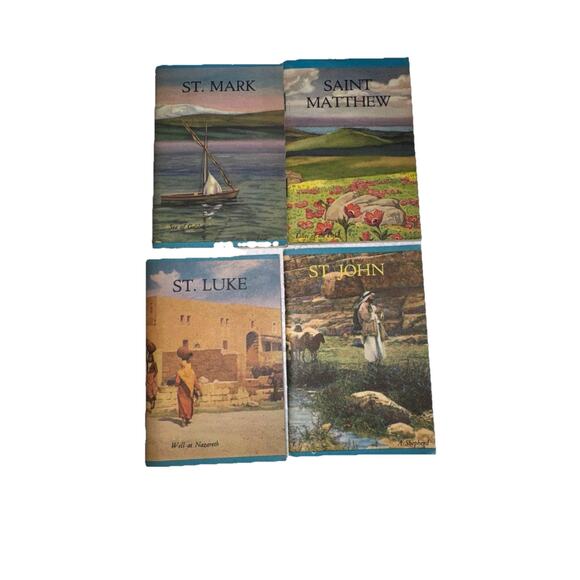 LUKE, MARK, JOHN, MATTHEW SMALL POCKET SIZE BOOKLET AMERICAN BIBLE SOCIETY 1952 - Picture 2 of 6